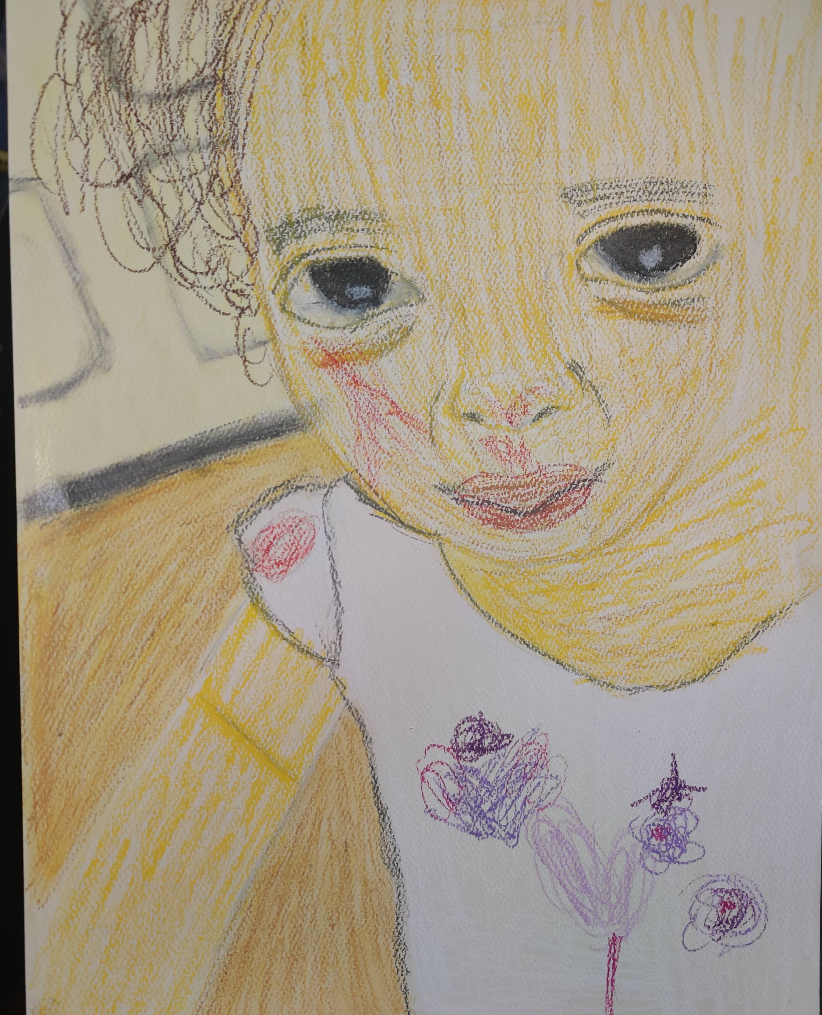 A pastel of my niece Aevaeh